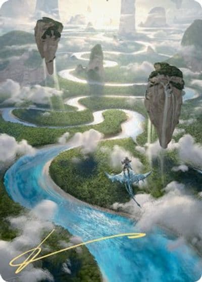 Clearwater Pathway Art Card Gold Stamped Signature Art Series: Zendikar Rising Magic card