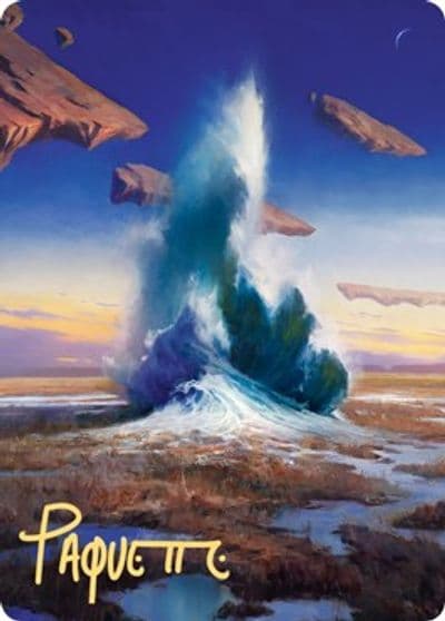 Flooded Strand Art Card Gold Stamped Signature Art Series: Zendikar Rising Magic card