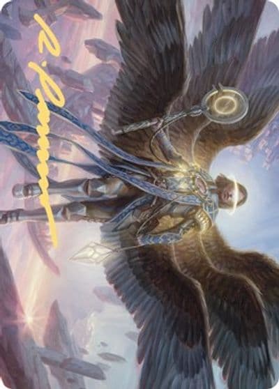 Angel of Destiny Art Card Gold Stamped Signature Art Series: Zendikar Rising Magic card