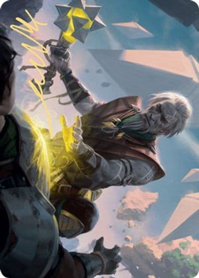 Expedition Healer Art Card Gold Stamped Signature Art Series: Zendikar Rising Magic card