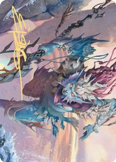 Umara Wizard Art Card Gold Stamped Signature Art Series: Zendikar Rising Magic card