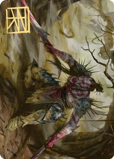 Highborn Vampire Art Card Gold Stamped Signature Art Series: Zendikar Rising Magic card