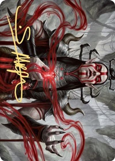 Malakir Blood Priest Art Card Gold Stamped Signature Art Series: Zendikar Rising Magic card