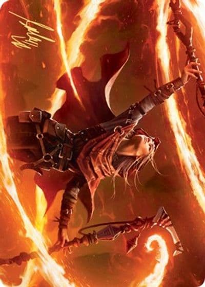 Magmatic Channeler Art Card Gold Stamped Signature Art Series: Zendikar Rising Magic card