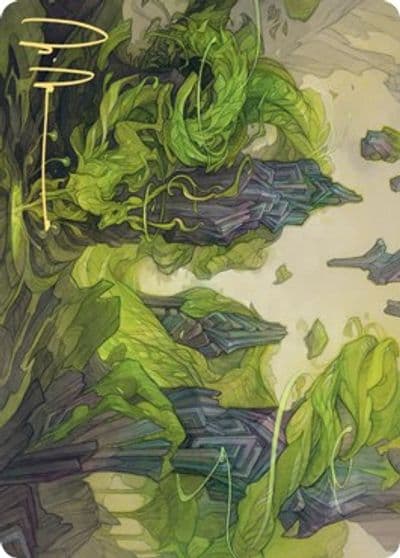 Reclaim the Wastes Art Card Gold Stamped Signature Art Series: Zendikar Rising Magic card