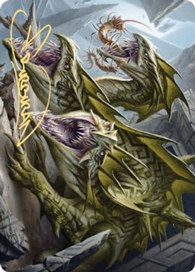 Grakmaw Skyclave Ravager Art Card Gold Stamped Signature Art Series: Zendikar Rising Magic card