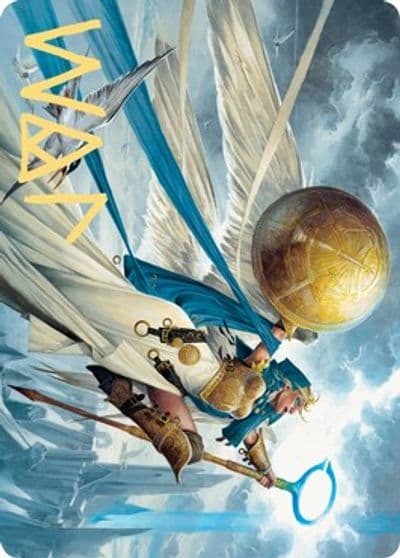 Linvala Shield of Sea Gate Art Card Gold Stamped Signature Art Series: Zendikar Rising Magic card