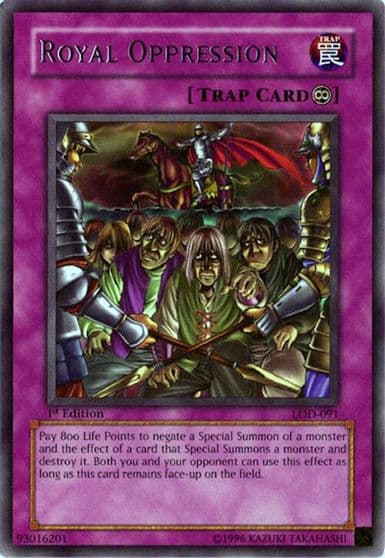 Royal Oppression Legacy of Darkness Yu-Gi-Oh! card