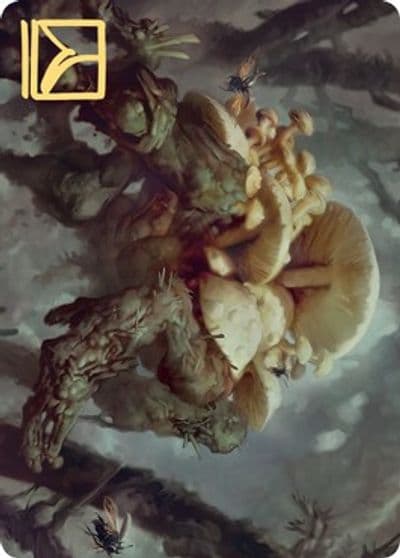 Swarm Shambler Art Card Gold Stamped Signature Art Series: Zendikar Rising Magic card