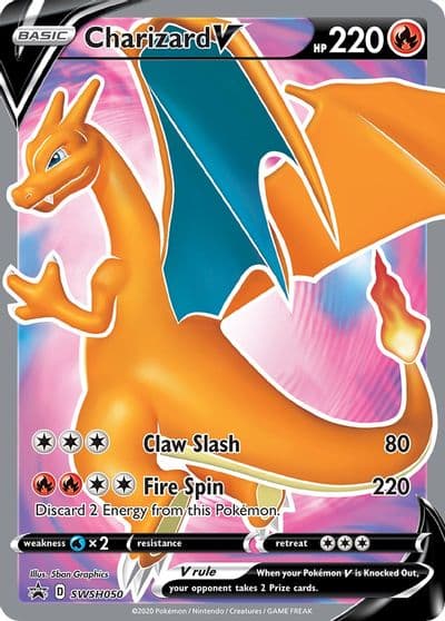 Charizard V - SWSH050 SWSH: Sword & Shield Promo Cards Pokemon card