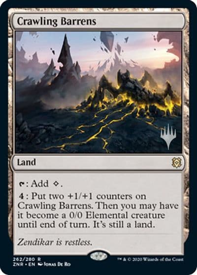 Crawling Barrens Promo Pack: Zendikar Rising Magic card