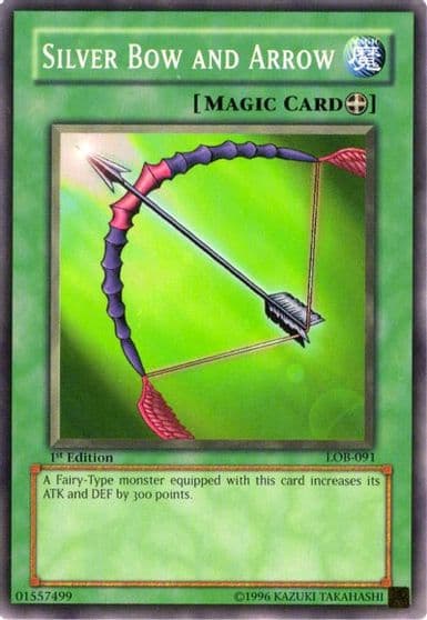 Silver Bow and Arrow The Legend of Blue Eyes White Dragon Yu-Gi-Oh! card