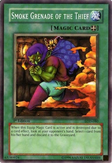 Smoke Grenade of the Thief Legacy of Darkness Yu-Gi-Oh! card