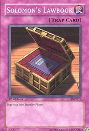 Solomons Lawbook Pharaoh's Servant Yu-Gi-Oh! card