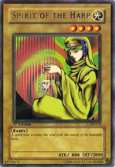 Spirit of the Harp The Legend of Blue Eyes White Dragon Yu-Gi-Oh! card