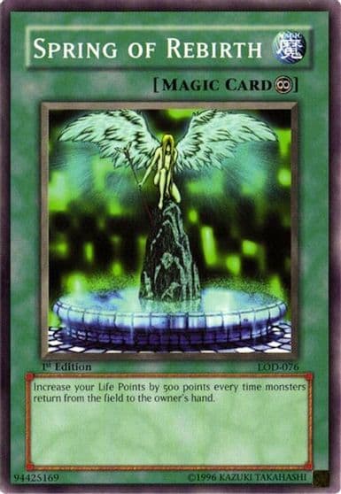 Spring of Rebirth Legacy of Darkness Yu-Gi-Oh! card