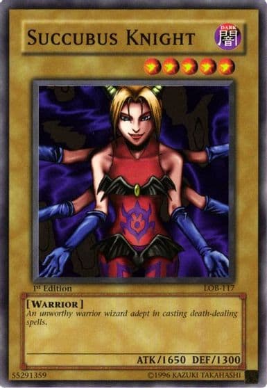 Succubus Knight The Legend of Blue Eyes White Dragon Yu-Gi-Oh! card