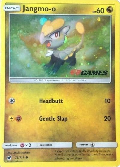 Jangmo-o (Cosmos Holo) (EB Games Promo) Miscellaneous Cards & Products Pokemon card