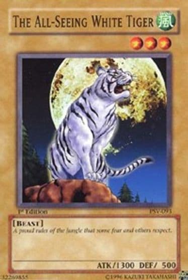 The All Seeing White Tiger Pharaoh's Servant Yu-Gi-Oh! card
