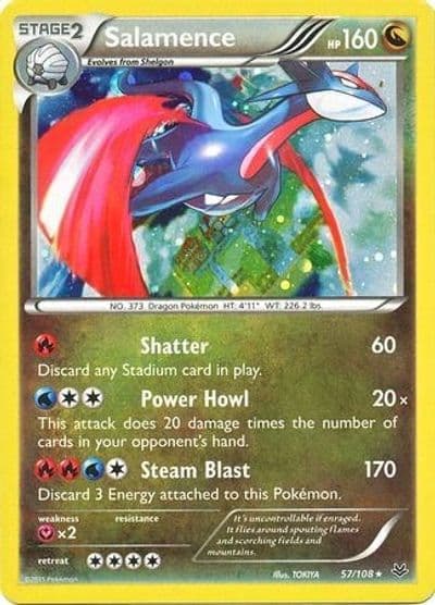 Salamence (Cosmos Holo) Blister Exclusives Pokemon card
