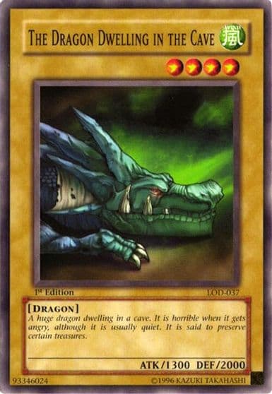 The Dragon Dwelling In The Cave Legacy of Darkness Yu-Gi-Oh! card