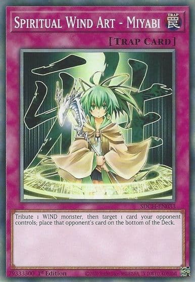 Spiritual Wind Art Miyabi Structure Deck: Spirit Charmers Yu-Gi-Oh! card