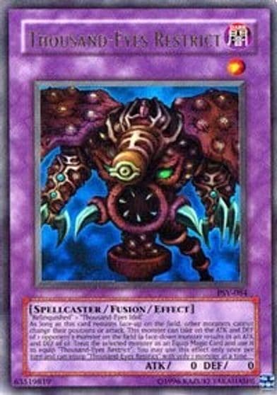 Thousand Eyes Restrict Pharaoh's Servant Yu-Gi-Oh! card