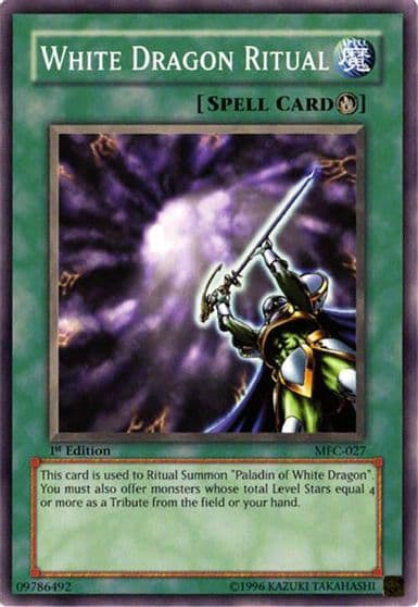 White Dragon Ritual Magician's Force Yu-Gi-Oh! card