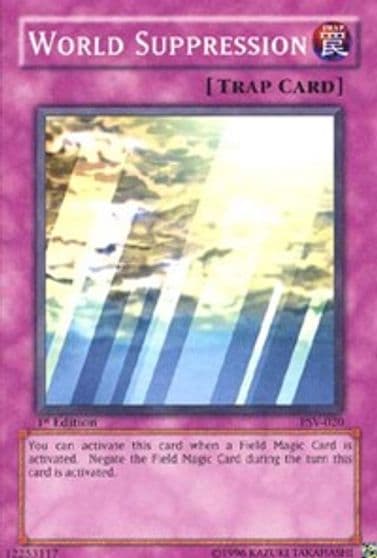 World Suppression Pharaoh's Servant Yu-Gi-Oh! card