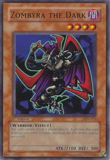 Zombyra the Dark Labyrinth of Nightmare Yu-Gi-Oh! card