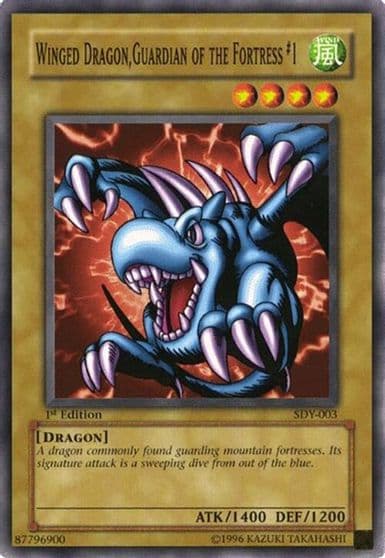 Winged Dragon Guardian of the Fortress 1 Starter Deck: Yugi Yu-Gi-Oh! card