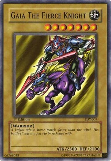 Gaia The Fierce Knight Starter Deck: Yugi Yu-Gi-Oh! card