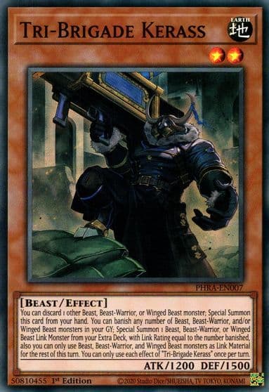 Tri Brigade Kerass Phantom Rage Yu-Gi-Oh! card