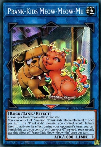 Prank Kids Meow Meow Mu Phantom Rage Yu-Gi-Oh! card