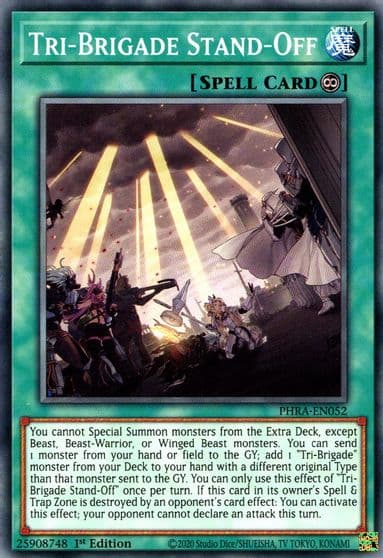 Tri Brigade Stand Off Phantom Rage Yu-Gi-Oh! card