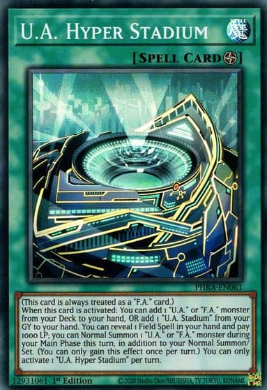 UA Hyper Stadium Phantom Rage Yu-Gi-Oh! card