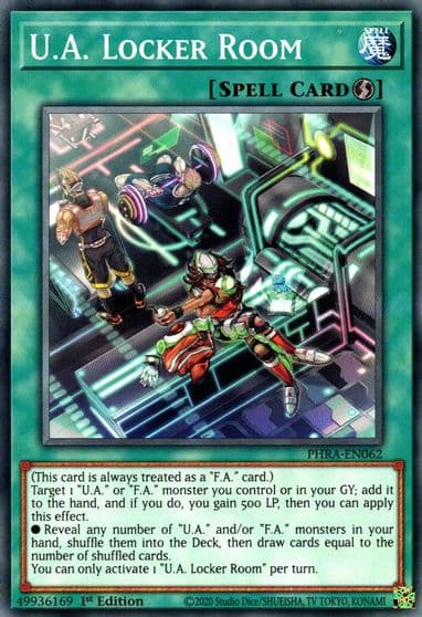 UA Locker Room Phantom Rage Yu-Gi-Oh! card