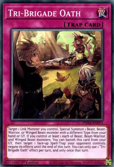 Tri Brigade Oath Phantom Rage Yu-Gi-Oh! card
