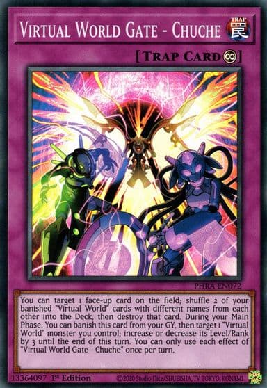 Virtual World Gate Chuche Phantom Rage Yu-Gi-Oh! card