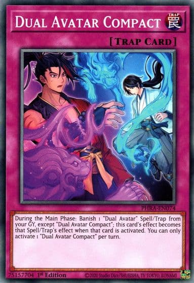 Dual Avatar Compact Phantom Rage Yu-Gi-Oh! card