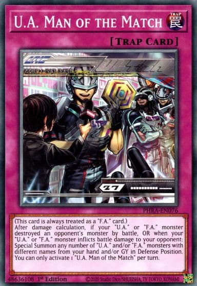 UA Man of the Match Phantom Rage Yu-Gi-Oh! card