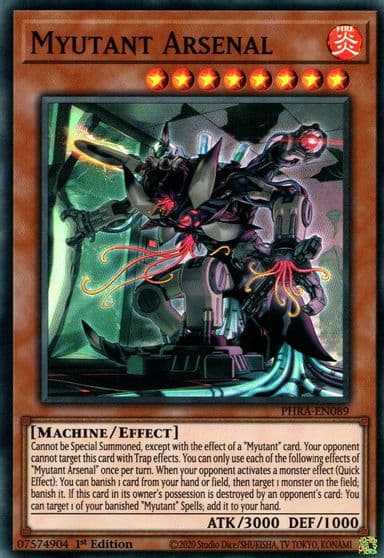 Myutant Arsenal Phantom Rage Yu-Gi-Oh! card