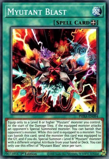 Myutant Blast Phantom Rage Yu-Gi-Oh! card