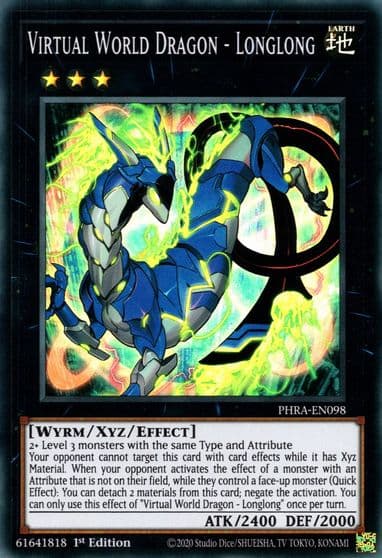 Virtual World Dragon Longlong Phantom Rage Yu-Gi-Oh! card