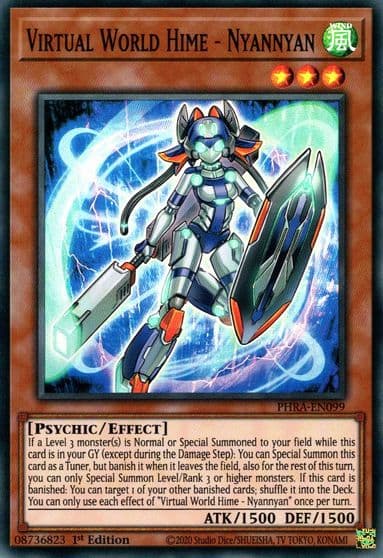 Virtual World Hime Nyannyan Phantom Rage Yu-Gi-Oh! card