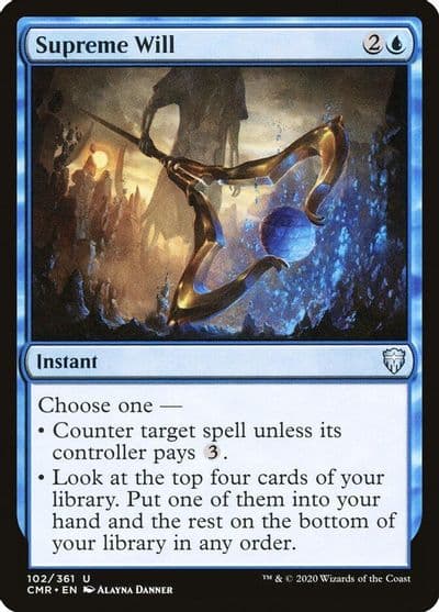 Supreme Will Commander Legends Magic card