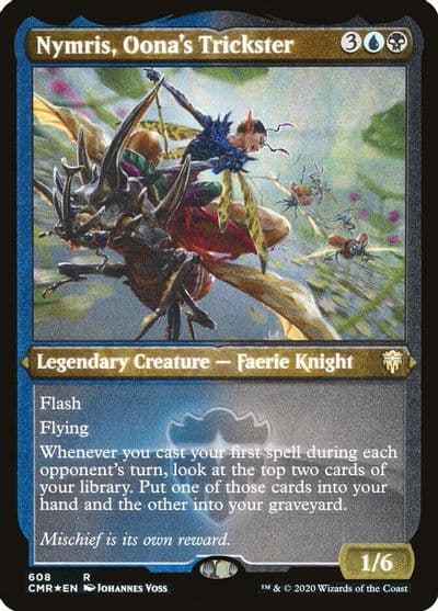 Nymris Oonas Trickster Foil Etched Commander Legends Magic card