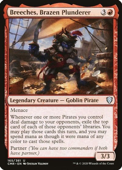 Breeches Brazen Plunderer Commander Legends Magic card