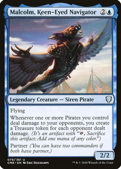 Malcolm Keen Eyed Navigator Commander Legends Magic card