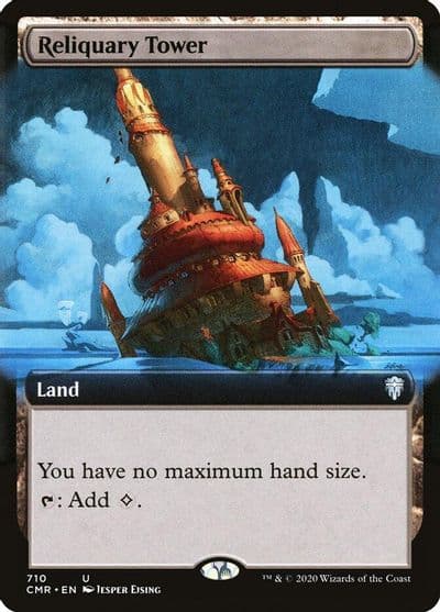 Reliquary Tower Extended Art Commander Legends Magic card